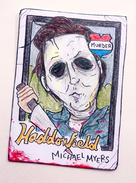 Image of Original pencil artwork—Michael Myers