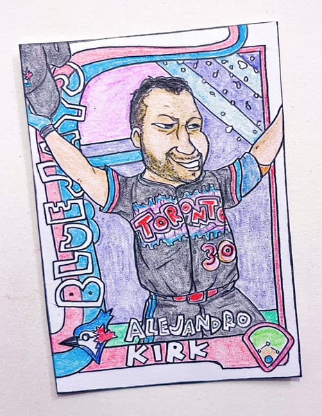 Image of Original pencil artwork—Alejandro Kirk