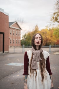 Image 13 of Knitting Pattern - Arnprior Reversible Cable Scarf (keyhole option)