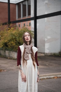 Image 20 of Knitting Pattern - Arnprior Reversible Cable Scarf (keyhole option)