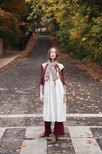 Image 2 of Knitting Pattern - Arnprior Reversible Cable Scarf (keyhole option)