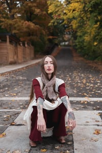 Image 23 of Knitting Pattern - Arnprior Reversible Cable Scarf (keyhole option)