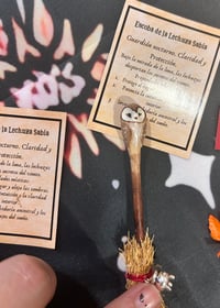 Image 3 of Escobas de bruja.  Lechuza sabia.