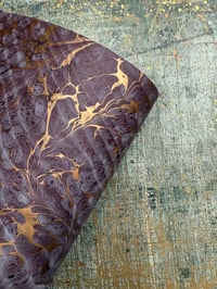 Image 4 of Hand Marbled paper one-of-a-kind 'Alder' 