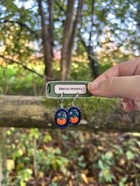 Image 1 of Pendientes artesanos. Modelos calabaza nocturna