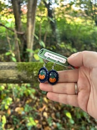 Image 2 of Pendientes artesanos. Modelos calabaza nocturna