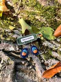 Image 5 of Pendientes artesanos. Modelos calabaza nocturna