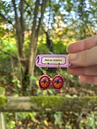 Image 3 of Pendientes artesanos. Modelo calabaza enmarcada