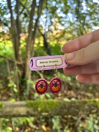 Image 4 of Pendientes artesanos. Modelo calabaza enmarcada