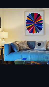 Image 3 of Rainbow Flower Diptych Giclee Print (Giclee print  number 1)