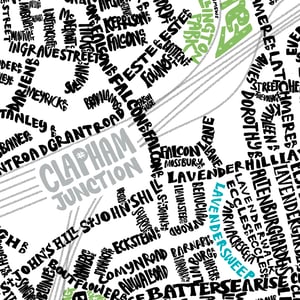 Image of Battersea & Clapham Type Map