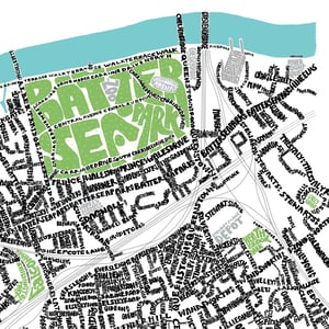 Image of Battersea & Clapham Type Map