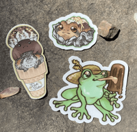 Froggy Trio Sticker Set