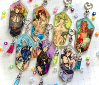 Neon Carnival Clan Members Acrylic Charms