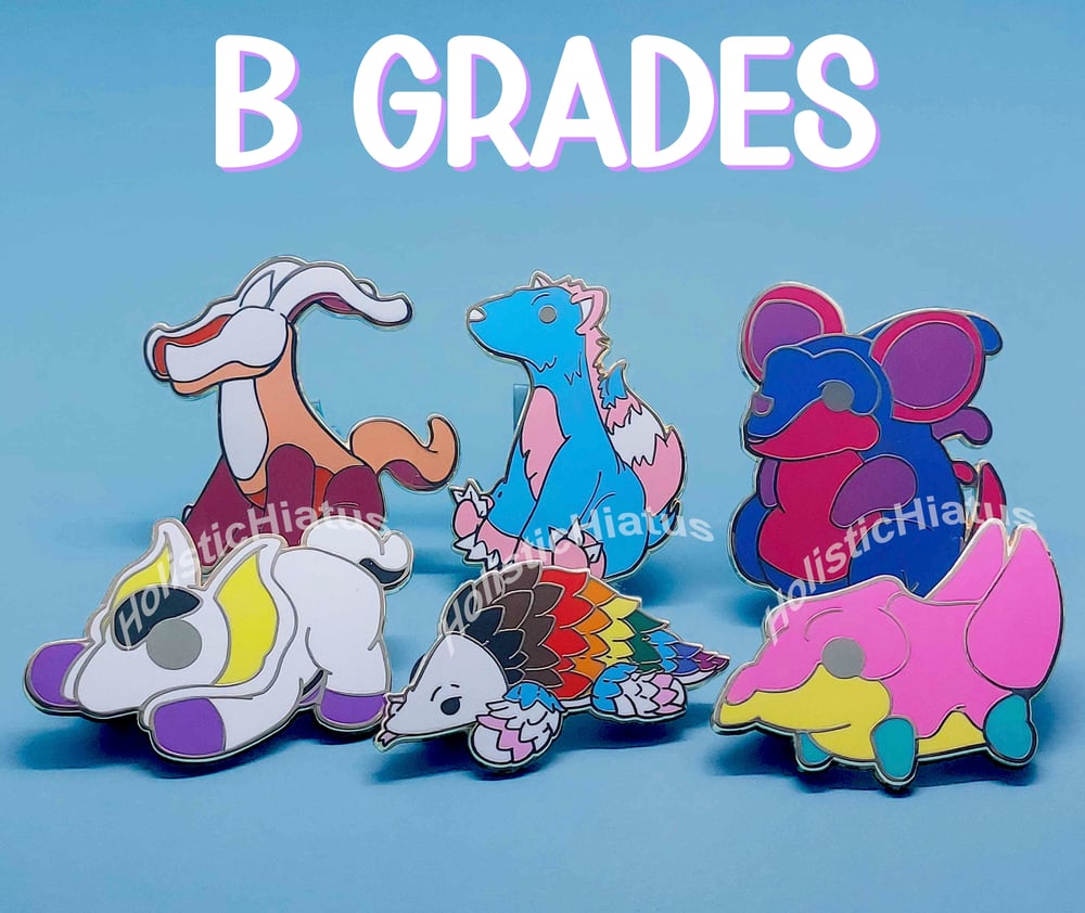 Image of [B GRADE] Pride Floof Pins READ DESCRIPTION