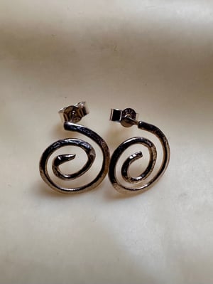 Image of Molten spiral earrings