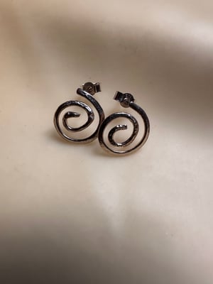 Image of Molten spiral earrings