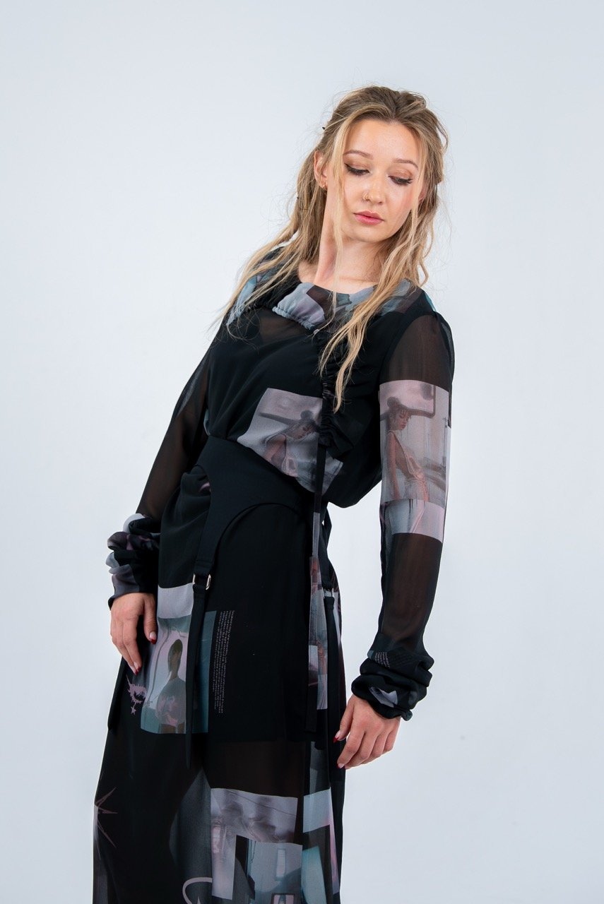 Image of Shadow Prism Dress