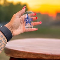 Image 2 of Dallas Football Shot Glass- Game Day Gift