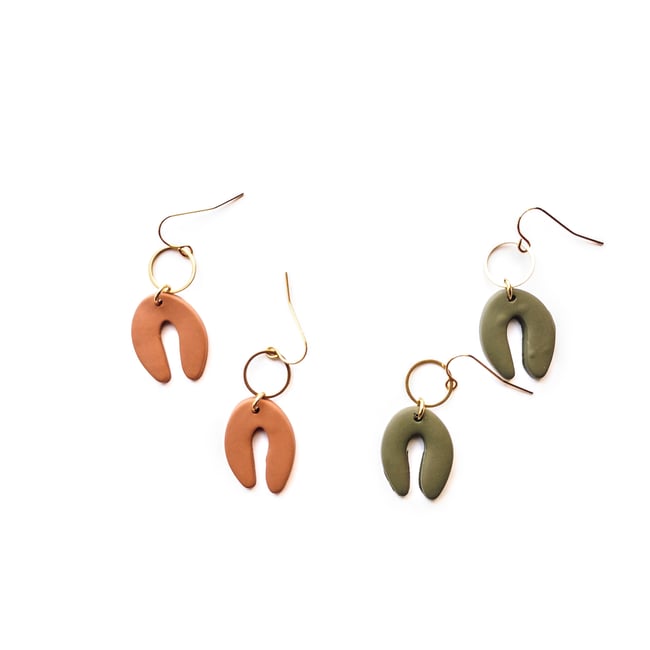 Mini Clay Statement Earrings 