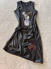 Image 1 of black studded dress