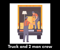 truck and 2 man crew 