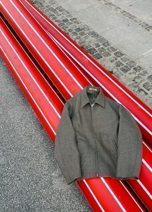 Auralee Brown Houndstooth Check Jacket - Size 4