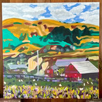 Image 1 of Be Here Now (Northern California) Painting w/Lyrics