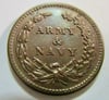 #164-CIVIL WAR SALE: BEAUTIFUL LIGHTLY TONE ARMY & NAVY TOKEN
