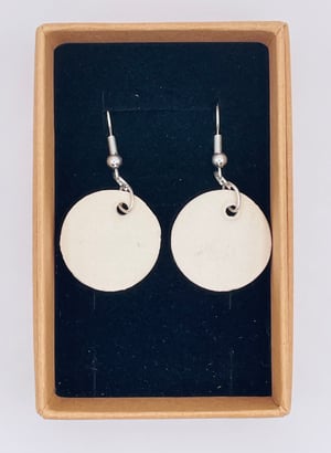 Image of Ceramic and gold lustre earrings (#810)