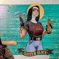 Image 2 of Sister Slice! - 3 inch Transparent Vinyl Sticker