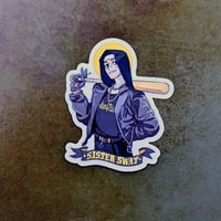 Image 1 of Sister Swat - 3 inch Transparent Vinyl Sticker