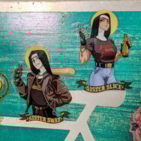 Image 2 of Punk Nuns - 3 inch Transparent Vinyl Sticker