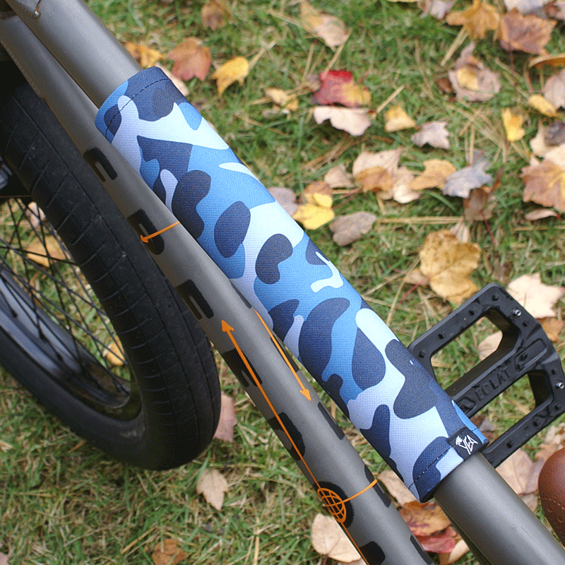 Image of Blue Camo Top Tube Pad