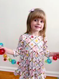 Image 2 of Dbl Ruffle Peplum | Ribbed Knit | Very Merry 2025