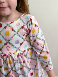 Image 4 of Dbl Ruffle Peplum | Ribbed Knit | Very Merry 2025