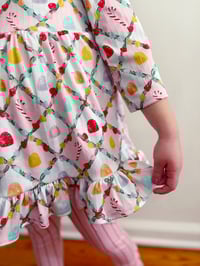 Image 1 of Dbl Ruffle Peplum | Ribbed Knit | Very Merry 2025