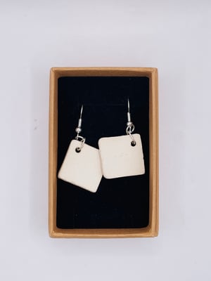 Image of Ceramic and gold lustre earrings (#831)