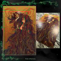 “Hikaru” & Yoshiki  Gold Foil Print
