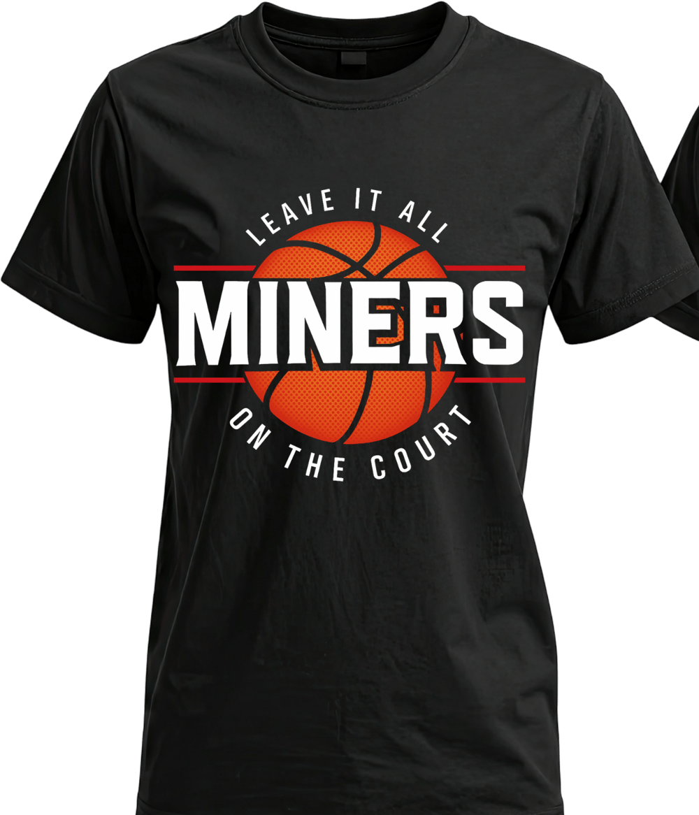 Image of Leave it all on the Court Black Tee