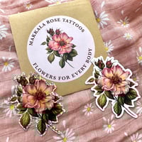 Makkala Rose Glitter Stickers & Magnets