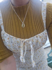 Image 8 of Paua Shell Nugget Necklace - Sterling Silver 