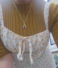 Image 7 of 'Heart of a Dragon ' - Sterling Silver Necklace with Fluorite Gemstone 