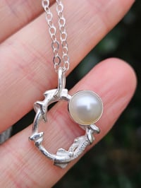 Image 1 of The Secret of the Pearl - Sterling Silver Necklace 