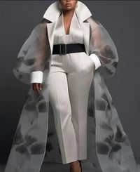 Black and White Floral Cardigan 