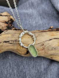 Image 8 of Calm Shores - Cornish pale green Seaglass Necklace 