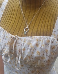 Image 2 of Calm Shores - Cornish pale green Seaglass Necklace 