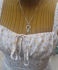 Image 4 of Calm Shores - Cornish pale green Seaglass Necklace 