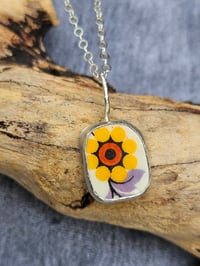 Image 5 of Sunflower Happiness Pottery Necklace - SALE!! 
