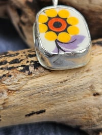 Image 6 of Sunflower Happiness Pottery Necklace - SALE!! 